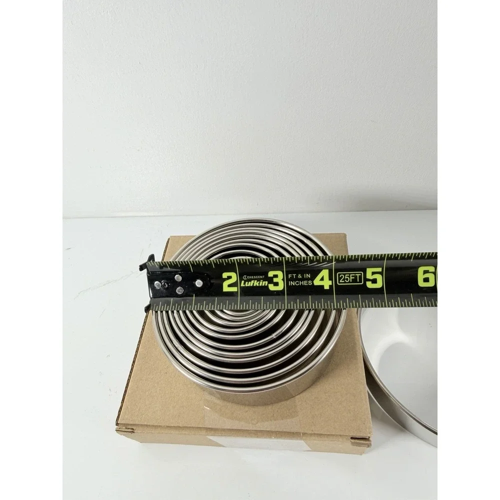 Round 12 Pcs Biscuits Cookie Cake Cutters‎ Circle Pastry Set JB Prince